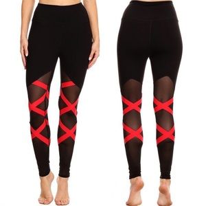 Black Spandex with Red Accents